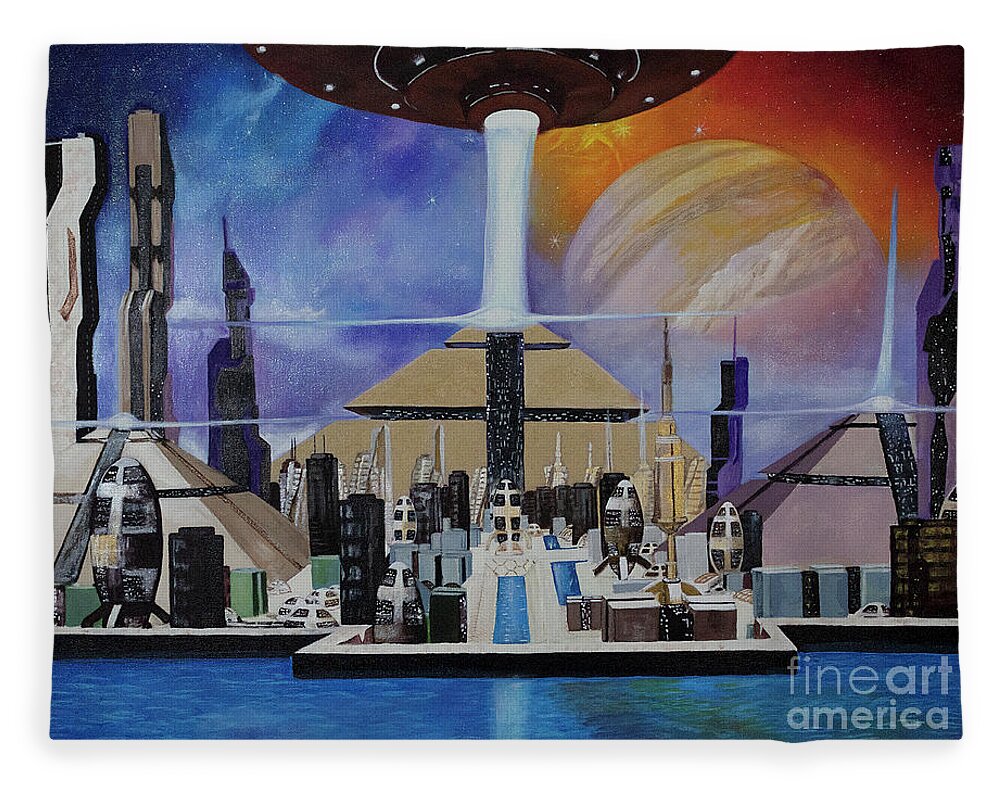 A Futuristic City - Blanket