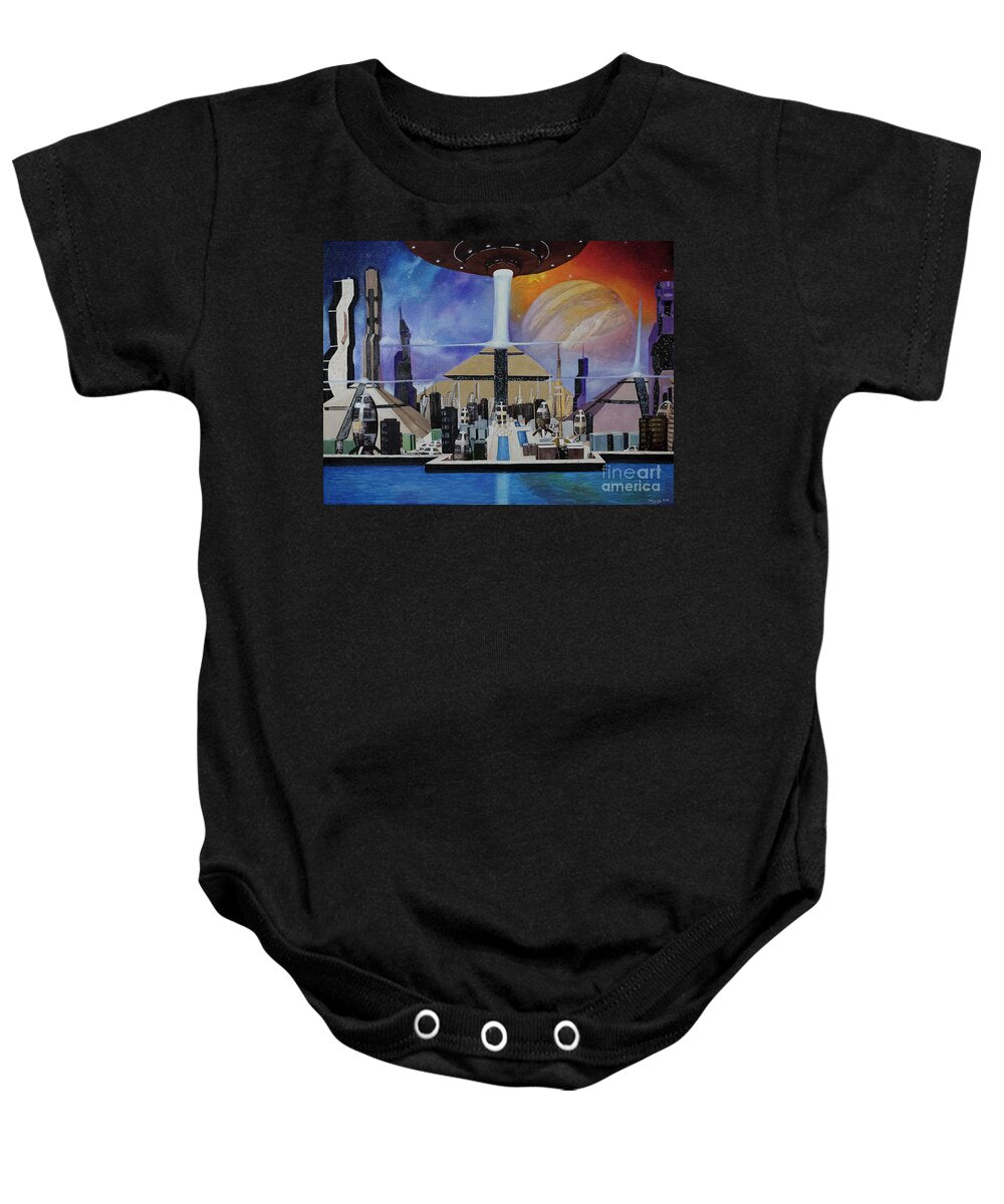 A Futuristic City - Baby Onesie