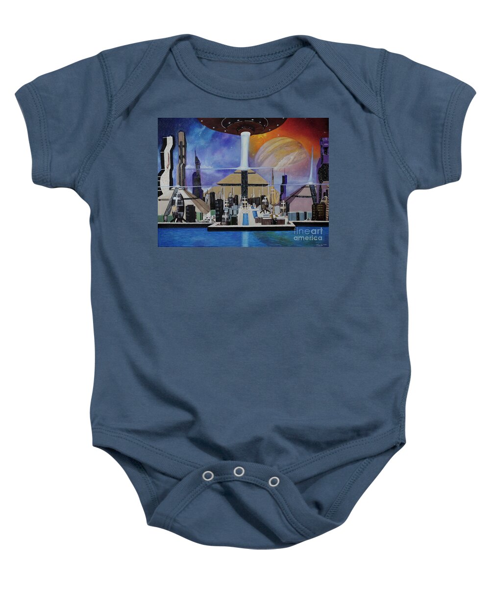 A Futuristic City - Baby Onesie