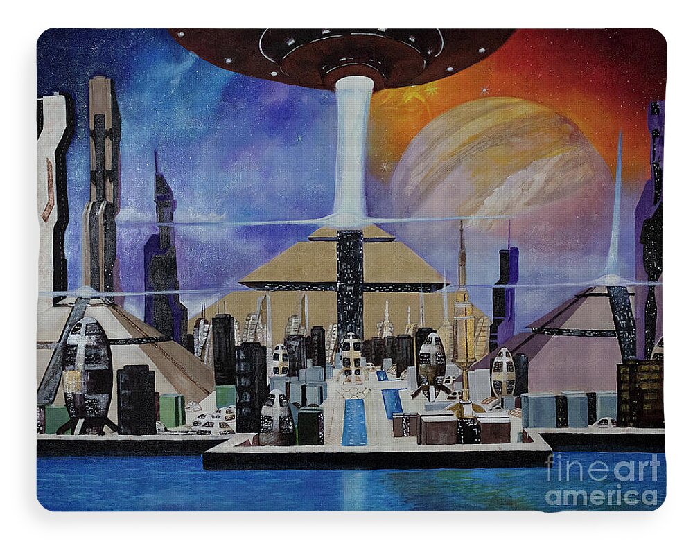 A Futuristic City - Blanket