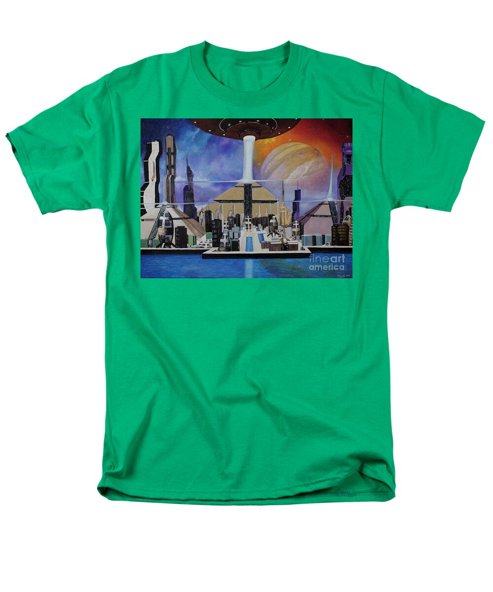 A Futuristic City - Men's T-Shirt  (Regular Fit)