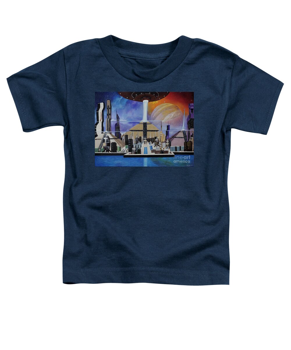 A Futuristic City - Toddler T-Shirt