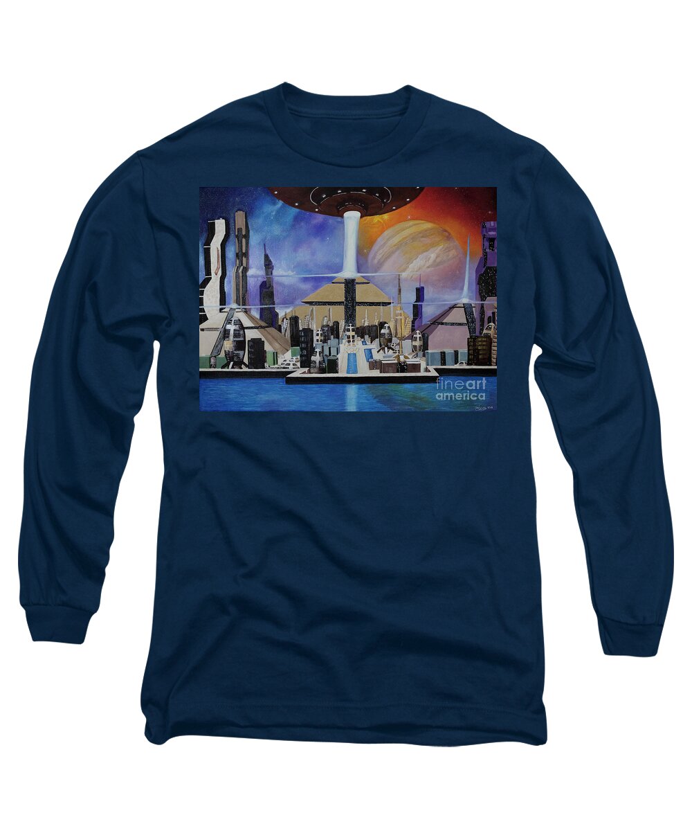 A Futuristic City - Long Sleeve T-Shirt