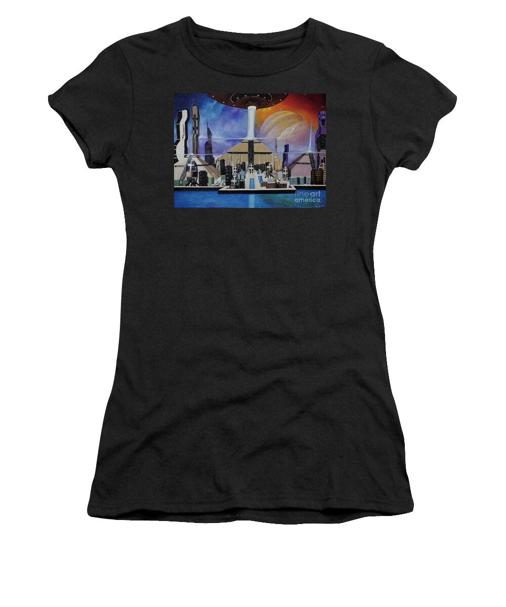 A Futuristic City - Women's T-Shirt