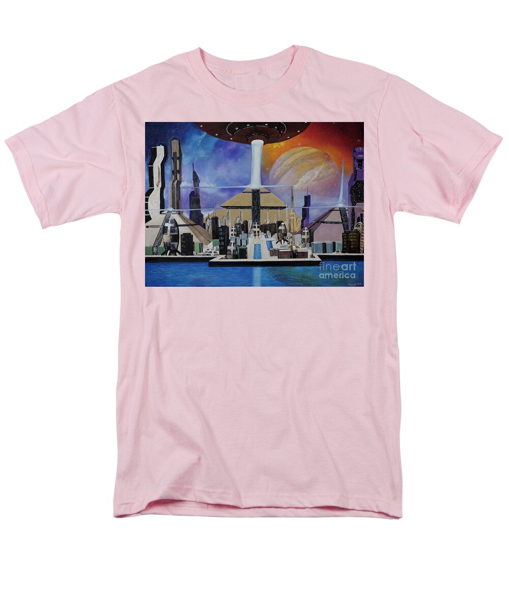 A Futuristic City - Men's T-Shirt  (Regular Fit)
