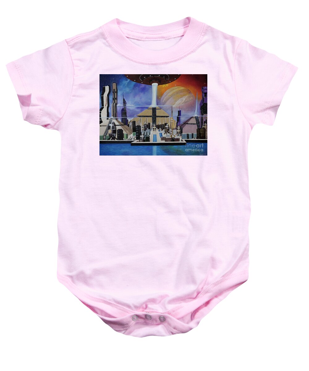 A Futuristic City - Baby Onesie