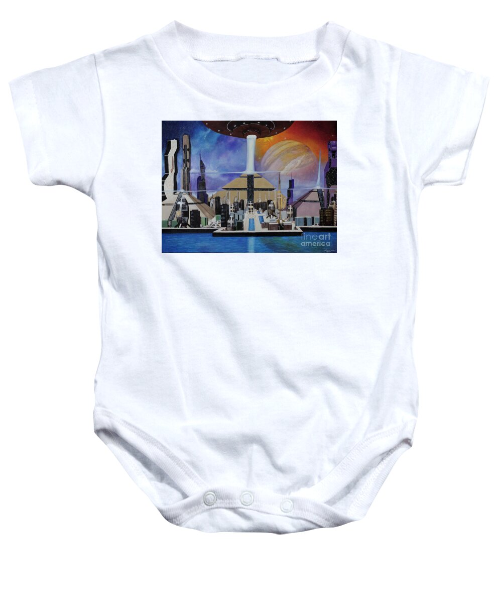 A Futuristic City - Baby Onesie