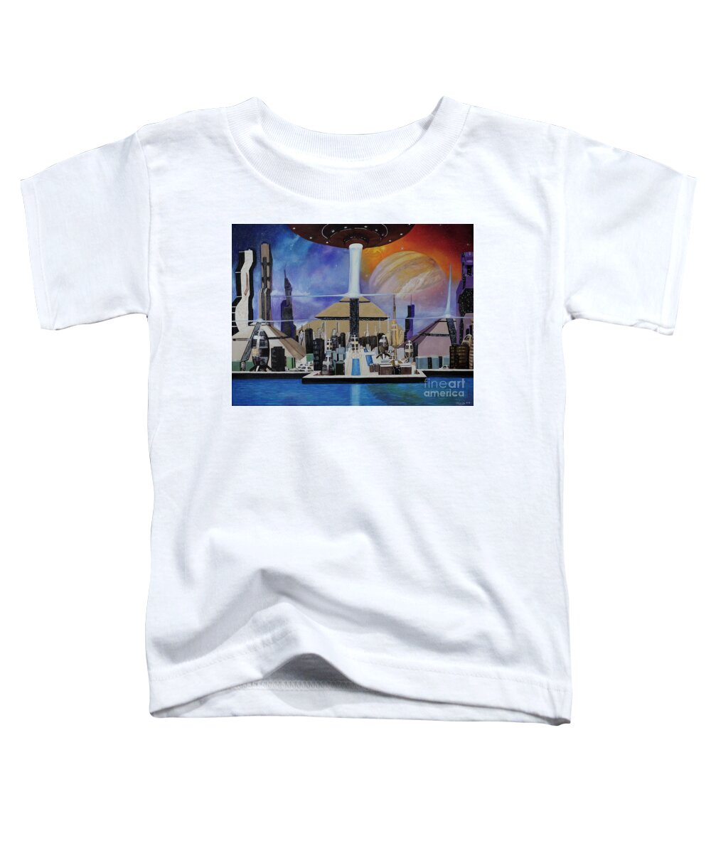 A Futuristic City - Toddler T-Shirt