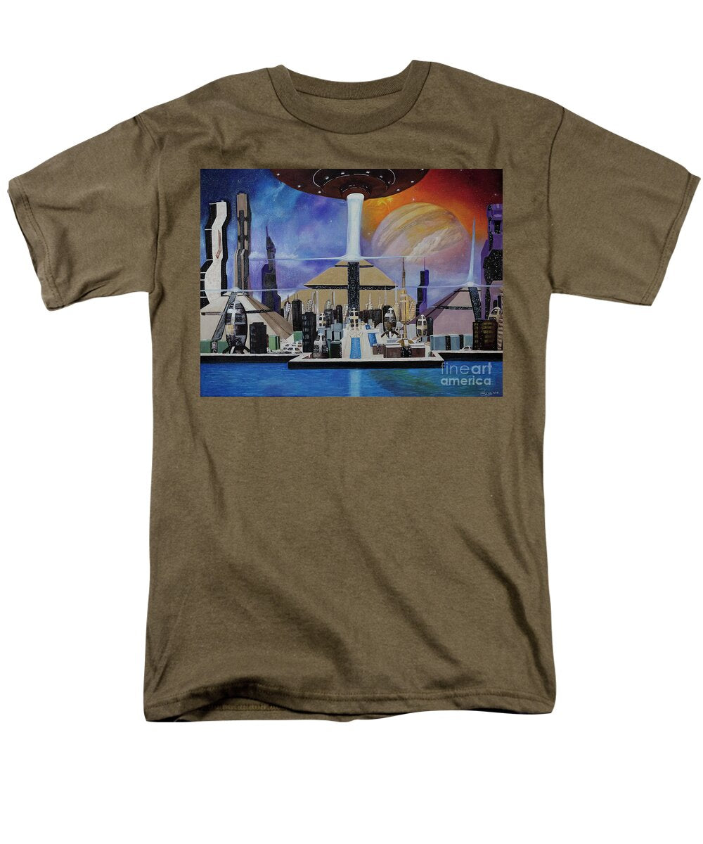 A Futuristic City - Men's T-Shirt  (Regular Fit)