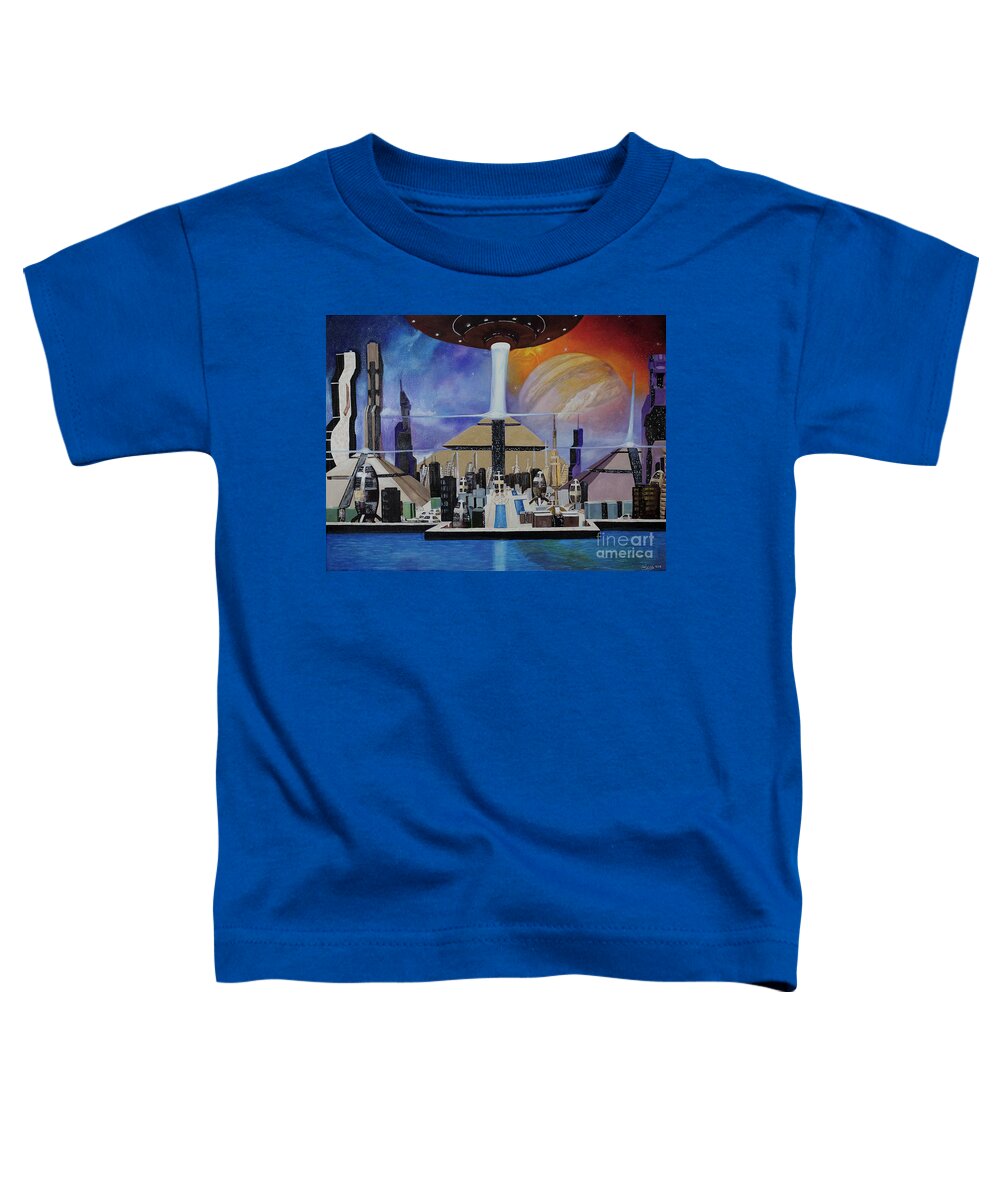 A Futuristic City - Toddler T-Shirt