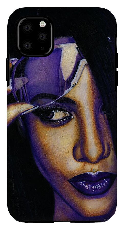 Aaliyah In Shades of Purple - Phone Case