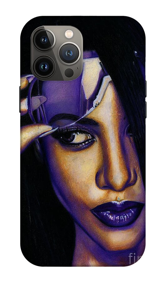 Aaliyah In Shades of Purple - Phone Case
