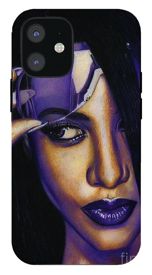 Aaliyah In Shades of Purple - Phone Case