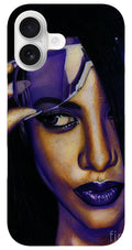 Aaliyah In Shades of Purple - Phone Case