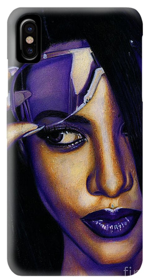 Aaliyah In Shades of Purple - Phone Case