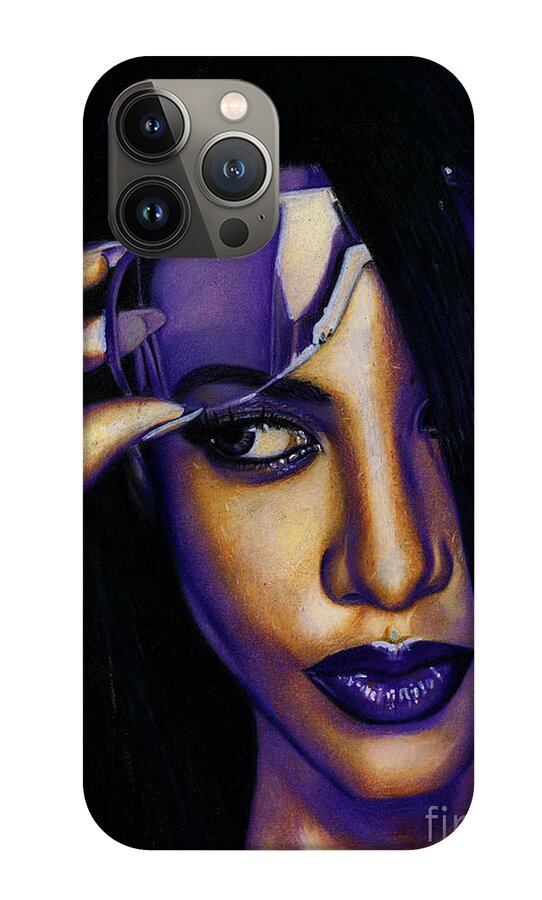 Aaliyah In Shades of Purple - Phone Case