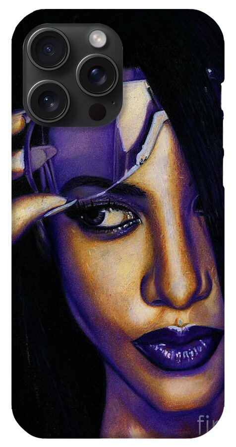 Aaliyah In Shades of Purple - Phone Case