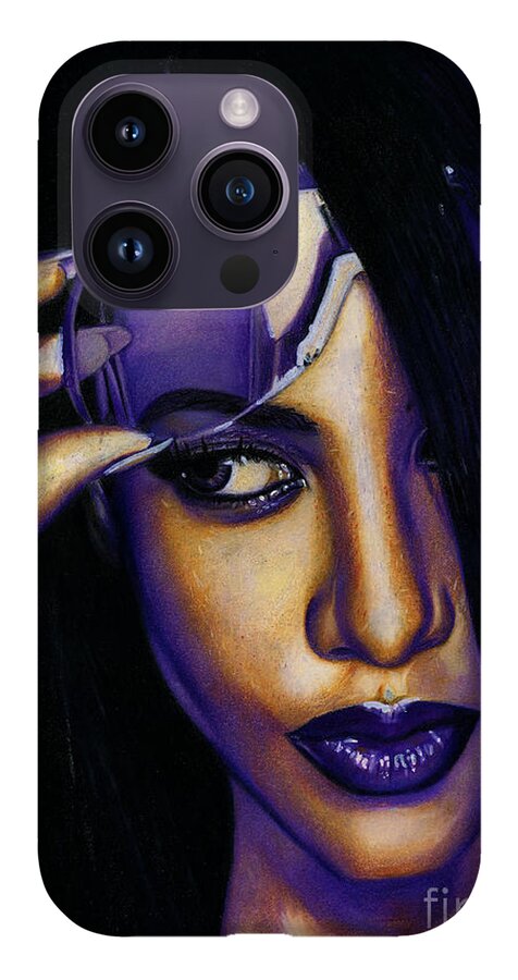Aaliyah In Shades of Purple - Phone Case