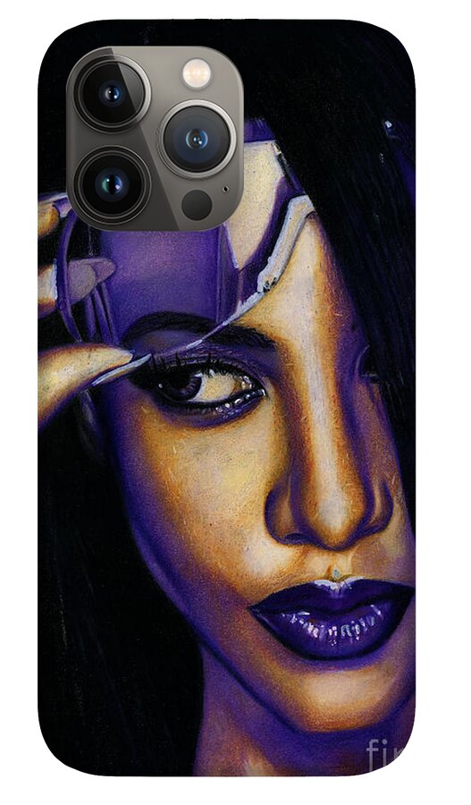 Aaliyah In Shades of Purple - Phone Case