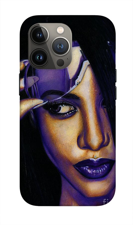 Aaliyah In Shades of Purple - Phone Case