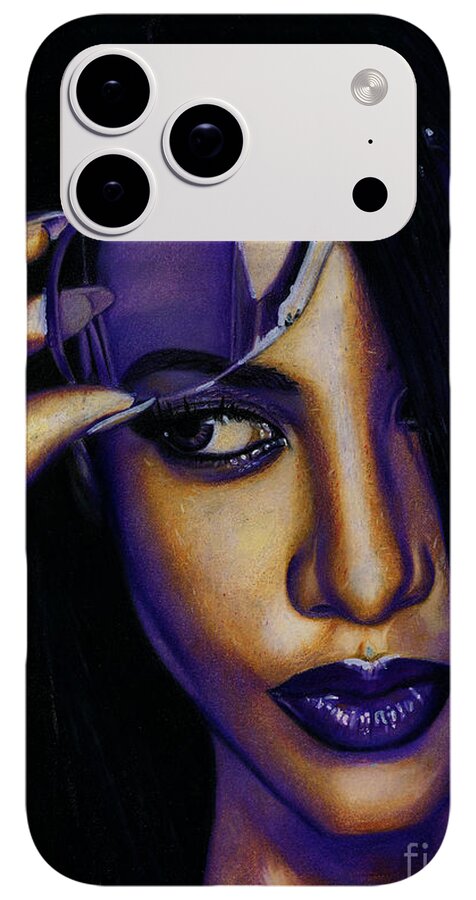 Aaliyah In Shades of Purple - Phone Case