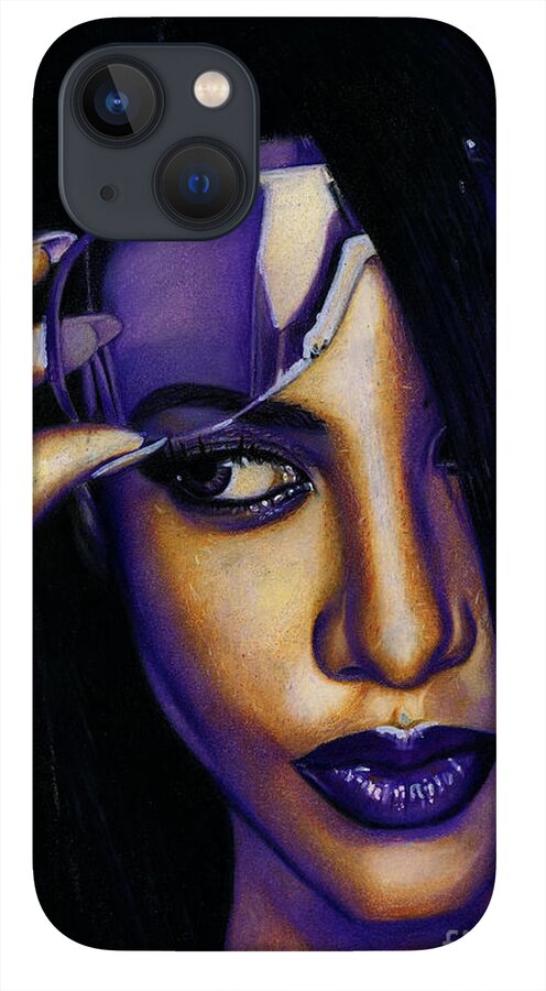 Aaliyah In Shades of Purple - Phone Case