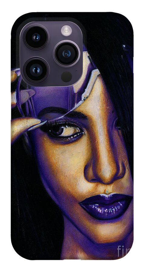 Aaliyah In Shades of Purple - Phone Case