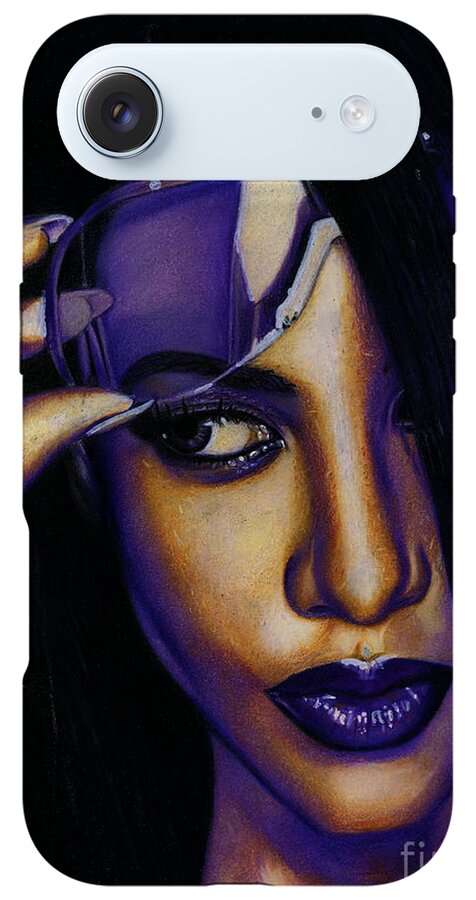 Aaliyah In Shades of Purple - Phone Case