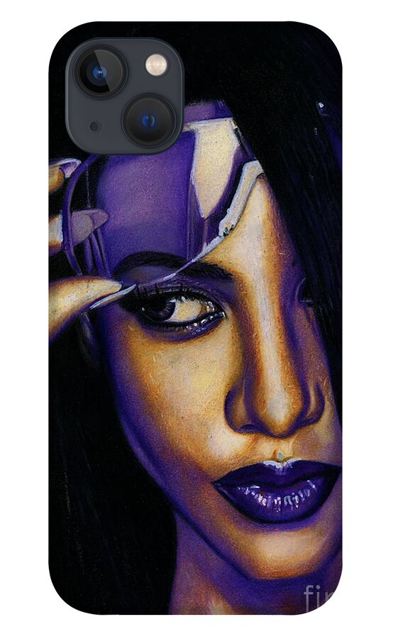Aaliyah In Shades of Purple - Phone Case