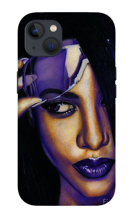 Aaliyah In Shades of Purple - Phone Case