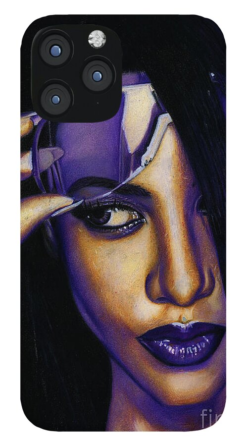 Aaliyah In Shades of Purple - Phone Case