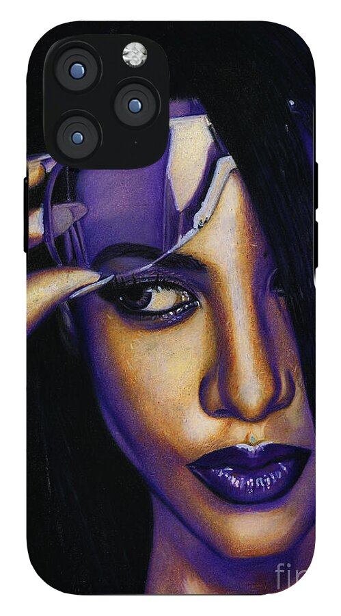 Aaliyah In Shades of Purple - Phone Case
