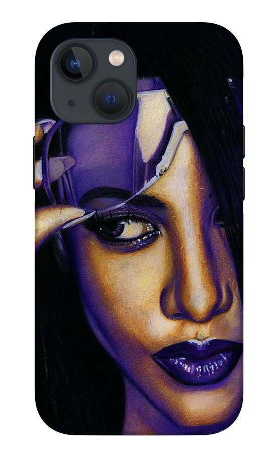Aaliyah In Shades of Purple - Phone Case