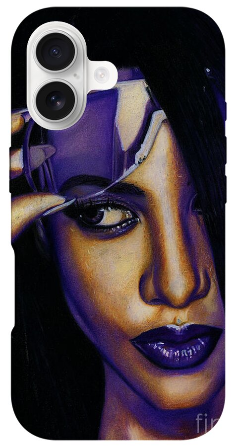 Aaliyah In Shades of Purple - Phone Case