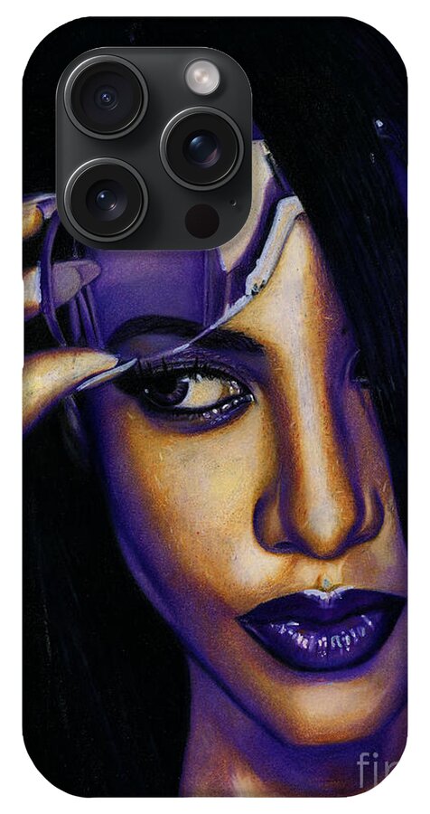 Aaliyah In Shades of Purple - Phone Case