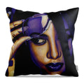 Aaliyah In Shades of Purple - Throw Pillow