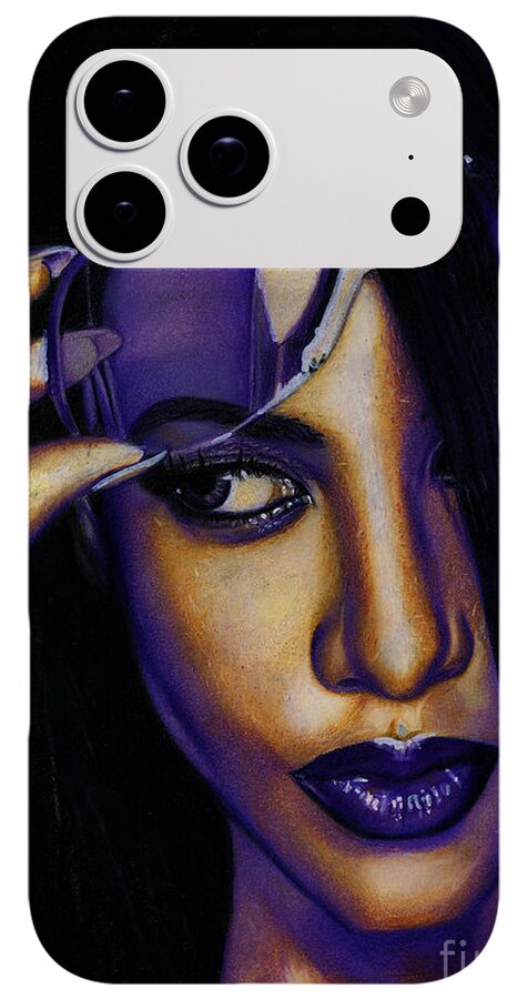 Aaliyah In Shades of Purple - Phone Case