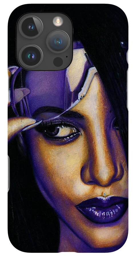 Aaliyah In Shades of Purple - Phone Case