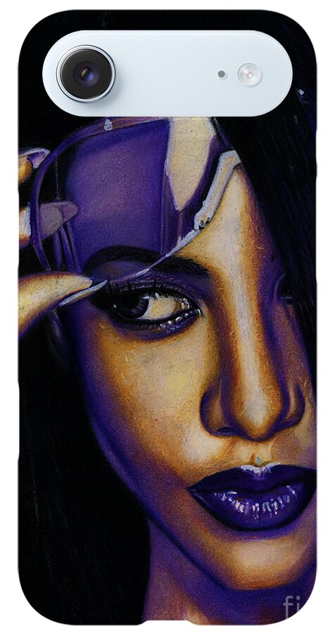 Aaliyah In Shades of Purple - Phone Case