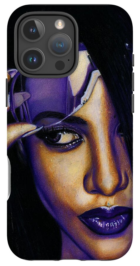 Aaliyah In Shades of Purple - Phone Case
