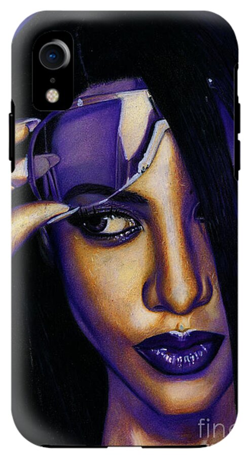 Aaliyah In Shades of Purple - Phone Case