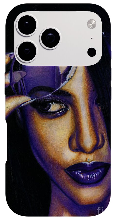 Aaliyah In Shades of Purple - Phone Case