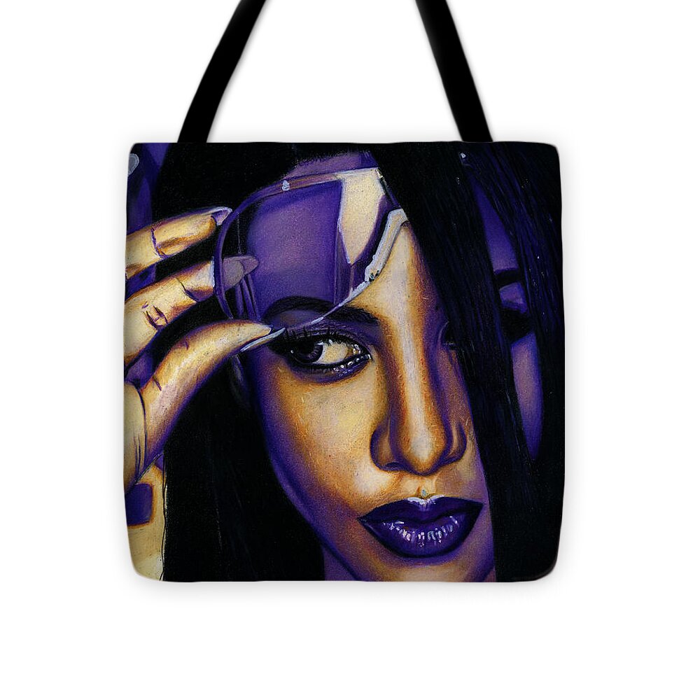 Aaliyah In Shades of Purple - Tote Bag