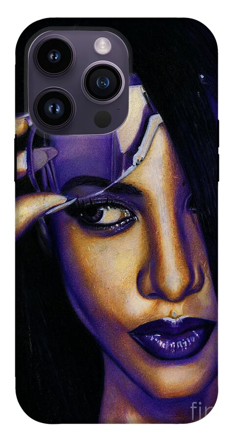 Aaliyah In Shades of Purple - Phone Case