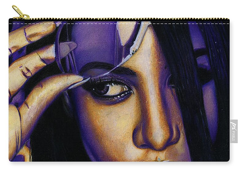 Aaliyah In Shades of Purple - Zip Pouch