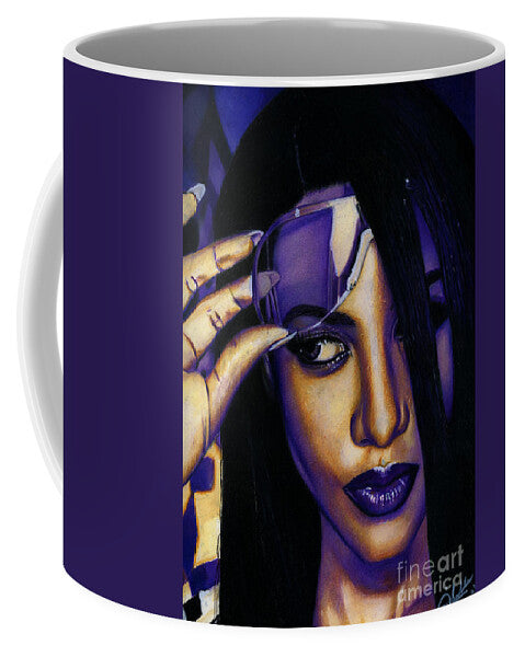 Aaliyah In Shades of Purple - Mug