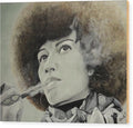 Angela Davis - Wood Print