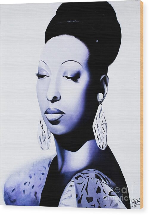 Regal Josephine Baker - Wood Print