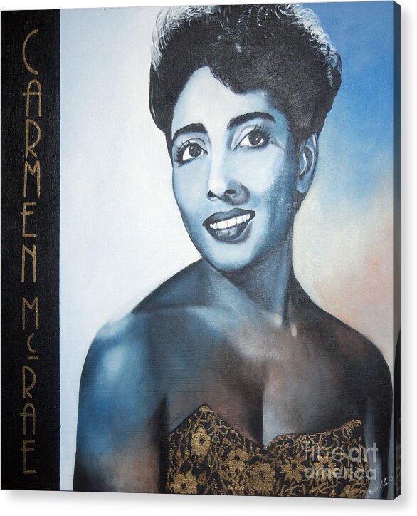 Carmen McRae "Jazz 'n' Blue Series"- Acrylic Print