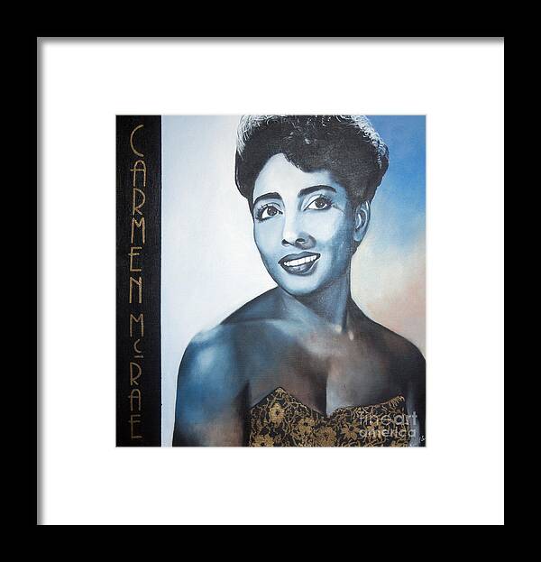 Carmen McRae - Framed Print